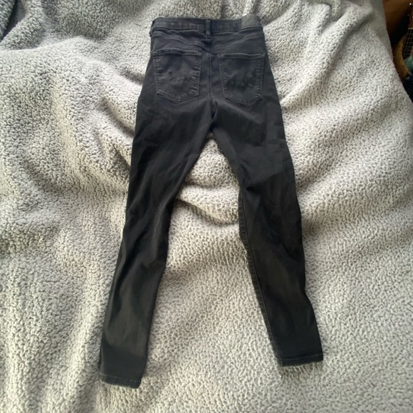 American Eagle black ripped skinny jeans - Picture 2 of 4